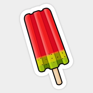 Watermelon Ice Lolly Fun Design Sticker